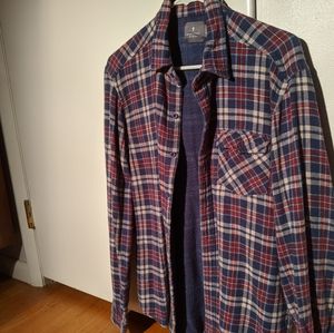 Blue/Red Plaid flannel